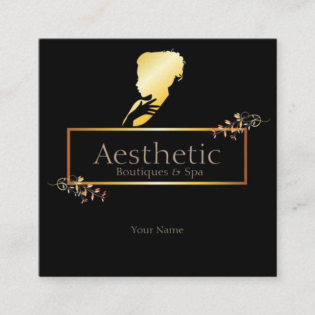 Aesthetic Square Business Card (Front)