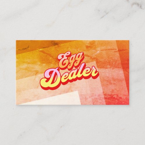 Aesthetic Stripes Egg Dealer Business Card