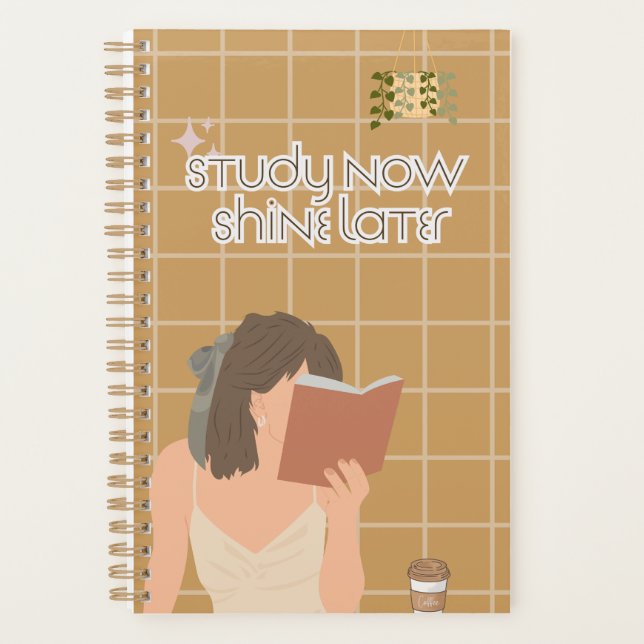 Aesthetic Study Vibes Journal Planner (Front)