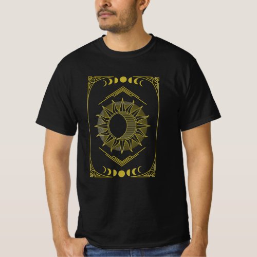 Aesthetic Sun  Moon Phases Dark Academia Lunar My T_Shirt