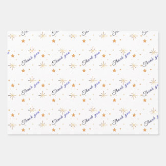Aesthetic Thank You Wrapping Paper| Party Favors Paper Sheets