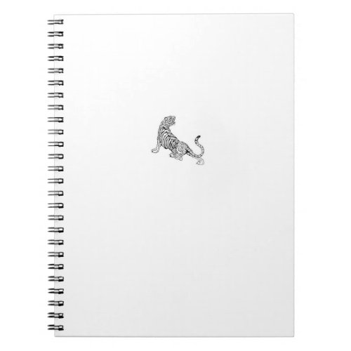 Aesthetic Tiger NOTEBOOK  Minimalist 