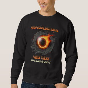 Aesthetic Total Solar Eclipse 2024 Newfoundland Ca Sweatshirt