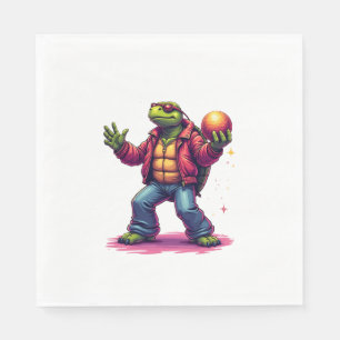 Aesthetic Turtle Disco T-Shirt Napkins