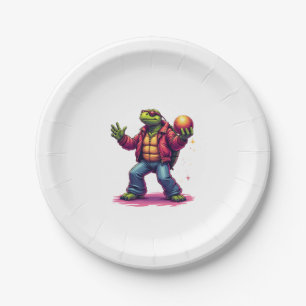 Aesthetic Turtle Disco T-Shirt Paper Plates
