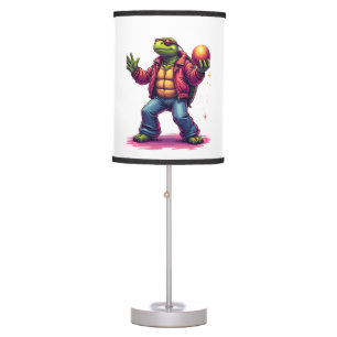 Aesthetic Turtle Disco T-Shirt Table Lamp