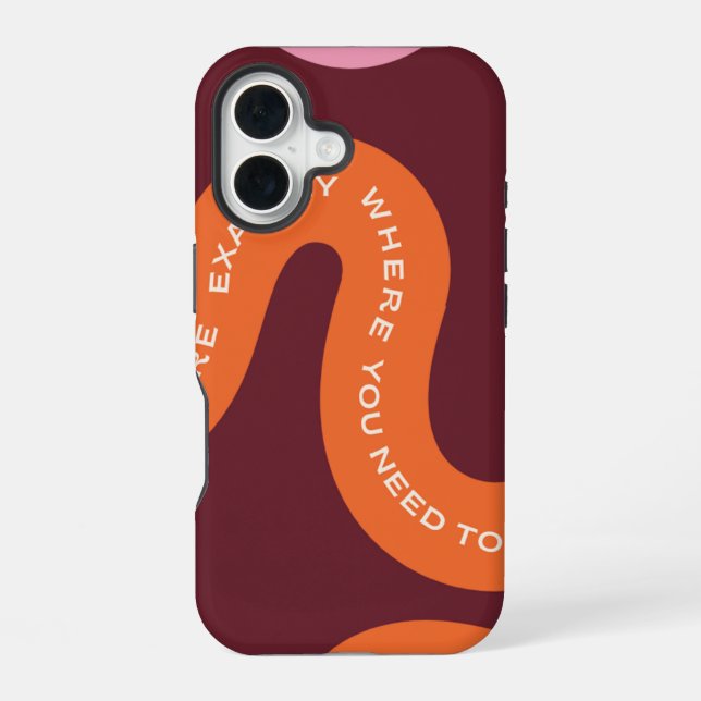 Aesthetic Typography Iphone Case (Back)