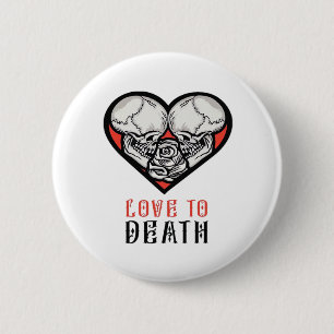 Aesthetic Valentines Till Death Do Us Part Button
