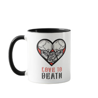 Aesthetic Valentines Till Death Do Us Part Mug
