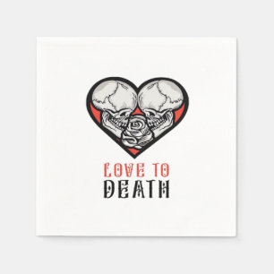 Aesthetic Valentines Till Death Do Us Part Napkins