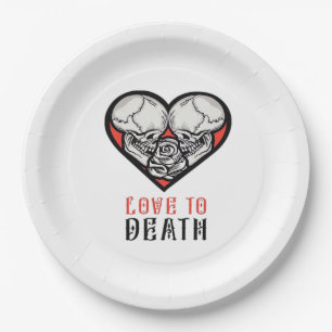 Aesthetic Valentines Till Death Do Us Part Paper Plates