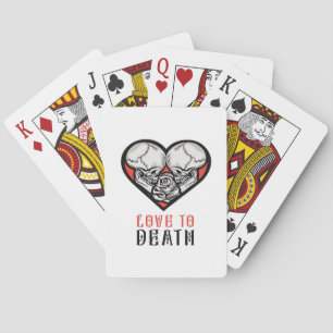 Aesthetic Valentines Till Death Do Us Part Poker Cards