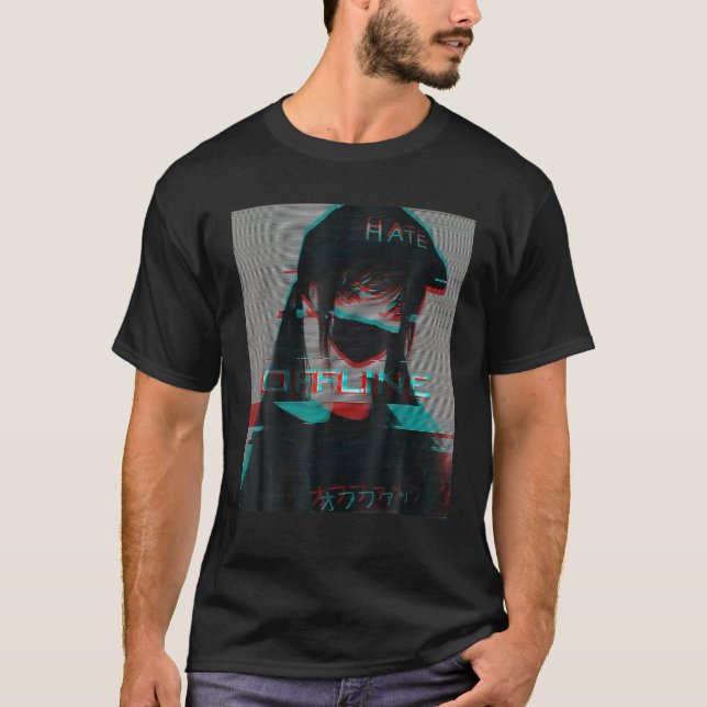 Aesthetic Vaporwave Japanese Futurism Anime Game O T-Shirt (Front)