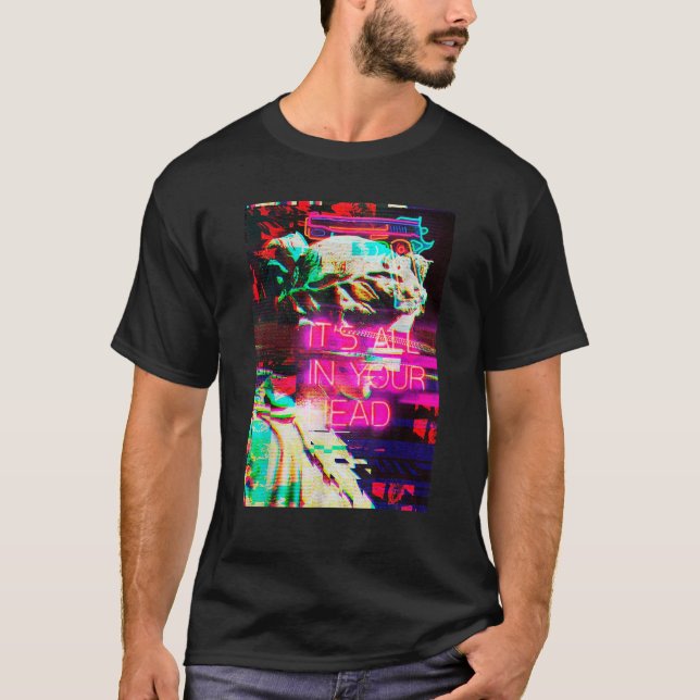 Aesthetic Vaporwave Japanese Futurism Tee Anime Re (Front)