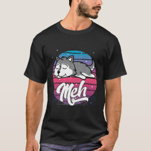 Aesthetic Vaporwave Japanese Otaku Meme Meh Siberi T-Shirt
