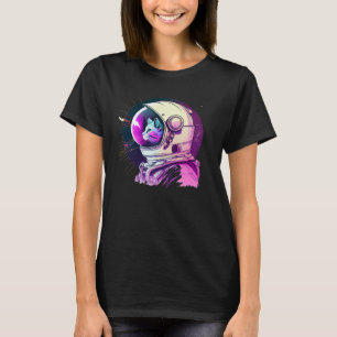 Aesthetic Vaporwave Space Cat 80s 90s Astronaut 1 T-Shirt
