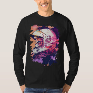Aesthetic Vaporwave Space Cat 80s 90s Astronaut  6 T-Shirt