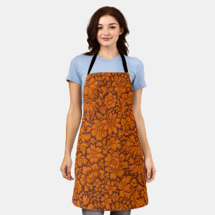 Aesthetic Vintage All Over Floral Print Apron