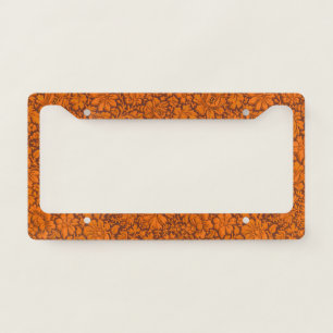 Aesthetic Vintage All Over Floral Print License Plate Frame