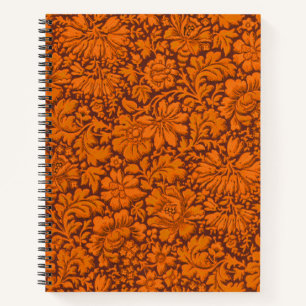 Aesthetic Vintage All Over Floral Print Notebook
