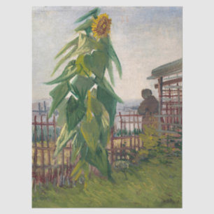 Aesthetic Vintage Art Van Gogh Sunflower Garden Tissue Paper