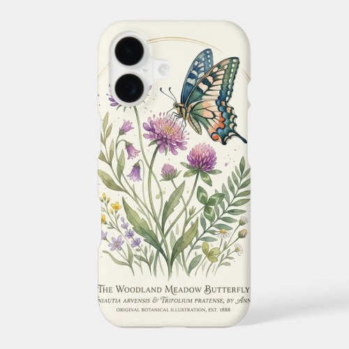 Aesthetic Vintage Floral Pattern iPhone Phone Case
