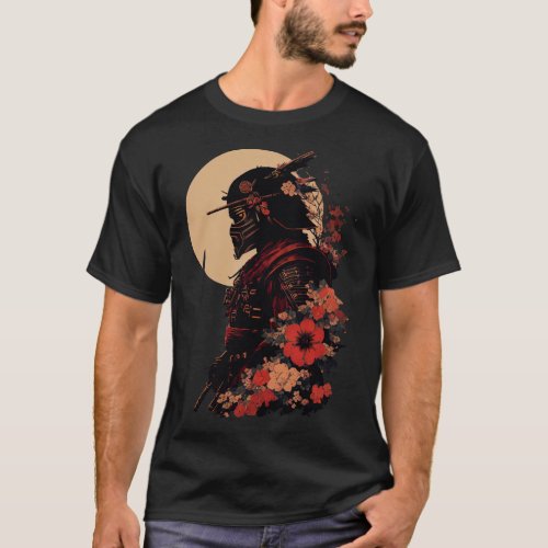 Aesthetic Vintage Samurai Japanese Art Samurai Ret T_Shirt