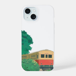 Aesthetic Vintage Train Art Print Nature Travel iPhone 15 Case