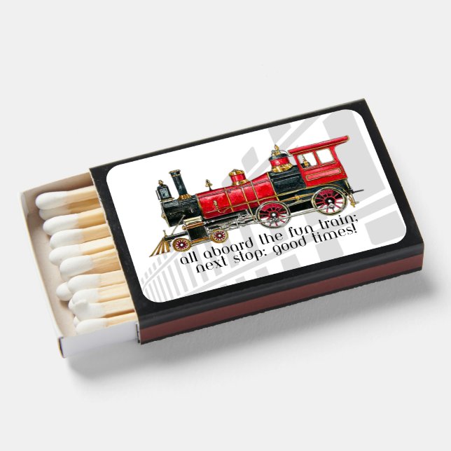 Aesthetic Vintage Train Matchboxes (Front Open)