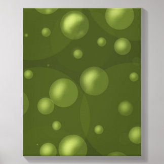Aesthetic wall decor | canvas green bubble canvas photo tile