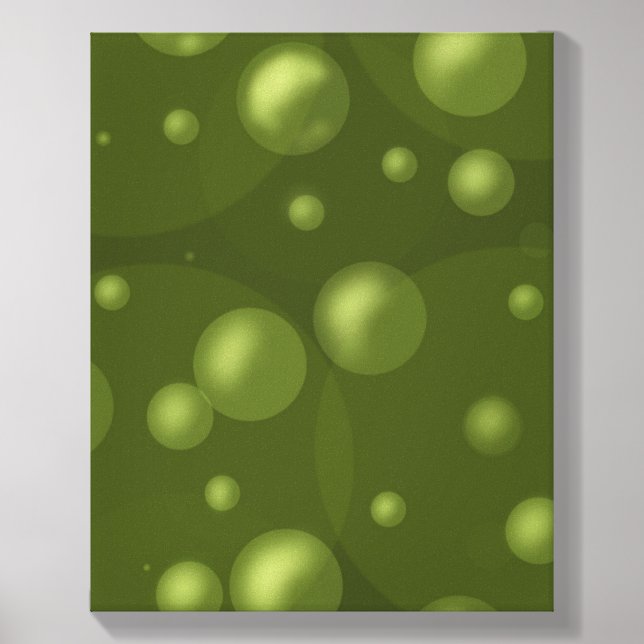 Aesthetic  wall decor | canvas green bubble canvas photo tile  (Front Set)