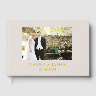 Aesthetic Wedding Guest Book, Signing Book, custom Book
