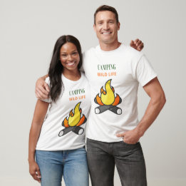 Aesthetic Wildlife & Nature Camping Adventure T-Shirt