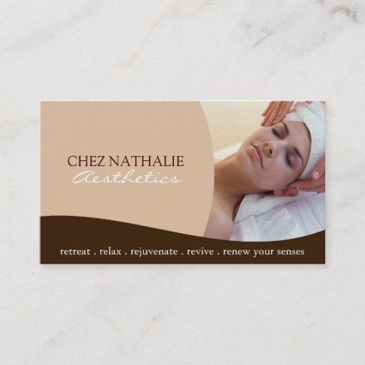 Customizable Aesthetician ~ Business Card