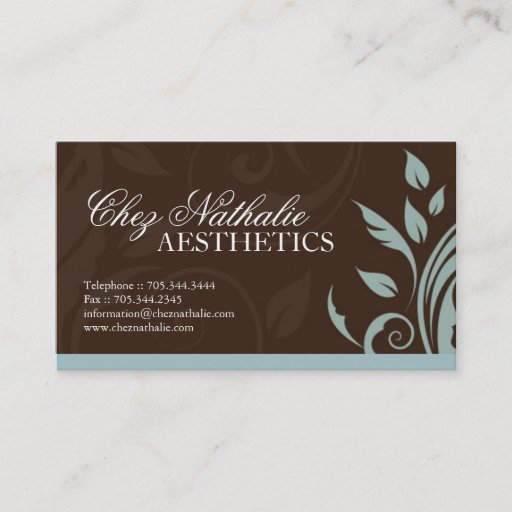 Customizable Aesthetician Business Card