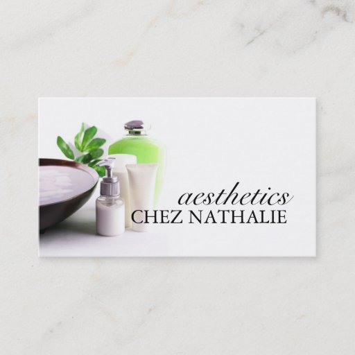 Customizable Aesthetician Business Card