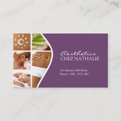 Customizable Aesthetician ~ Business Card