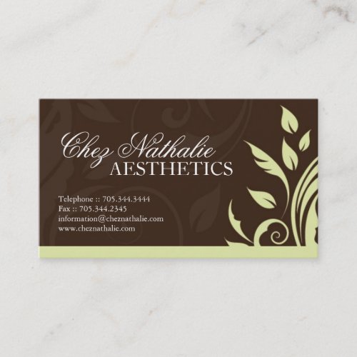 Aesthetician Business Card