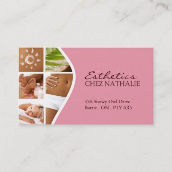 Aesthetician ~ Business Card by colourfuldesigns at Zazzle