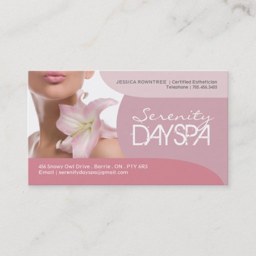 Customizable Aesthetician Business Card