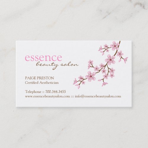 Aesthetician Business Cards