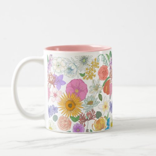 Aesthetics garden  Two_Tone coffee mug