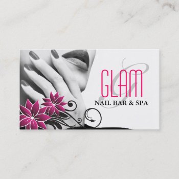 Aesthetics &  Nail Salon Business Cards by colourfuldesigns at Zazzle