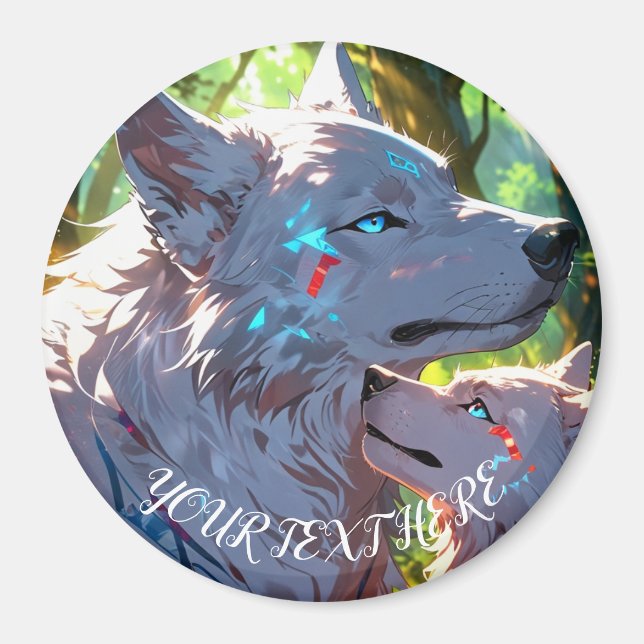 aesthetics wolves magnet (Front)