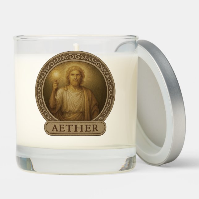 Aether Deity Candle – Primordial Light & Sky God (Lid)