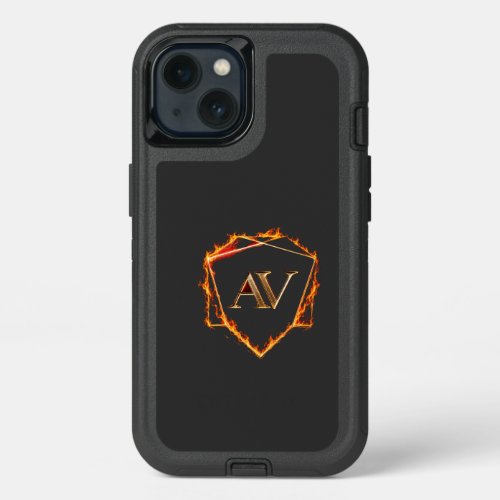 AETHER VANGUARD - AV Logo Stone Shape Streetwear iPhone 13 Case