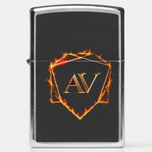 AETHER VANGUARD - AV Logo Stone Shape Streetwear Zippo Lighter