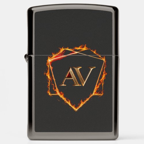 AETHER VANGUARD - AV Logo Stone Shape Streetwear Zippo Lighter