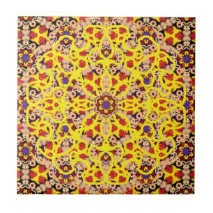 Ætheric Rose Window No. Duneen (Decimal: 72) Ceramic Tile