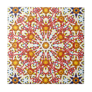 Ætheric Rose Window No. Trine (Decimal: 39) Ceramic Tile